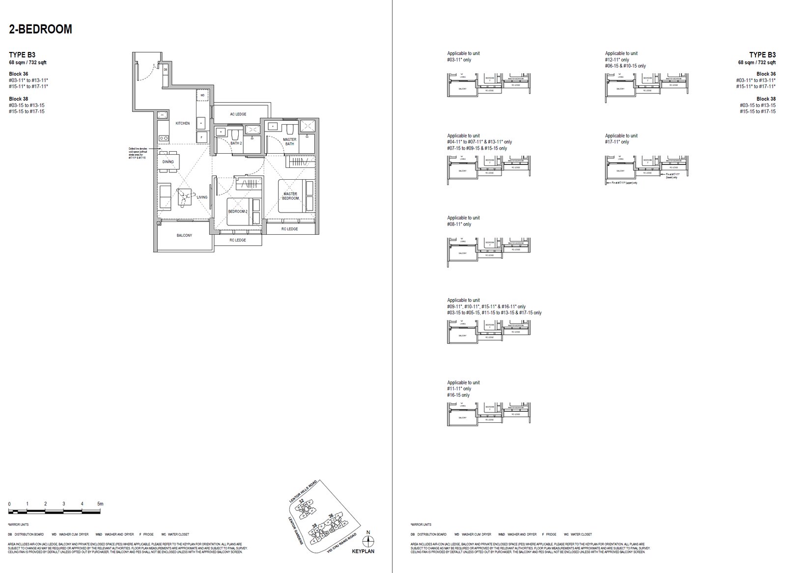 B3 · 732 sqft