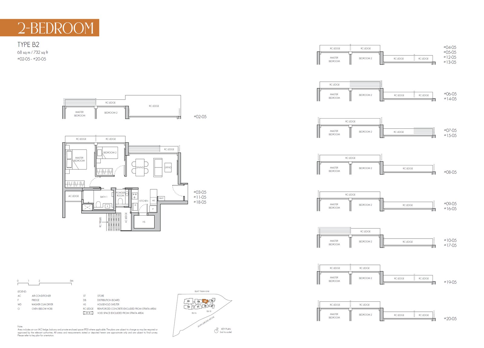 B2 · 732 sqft