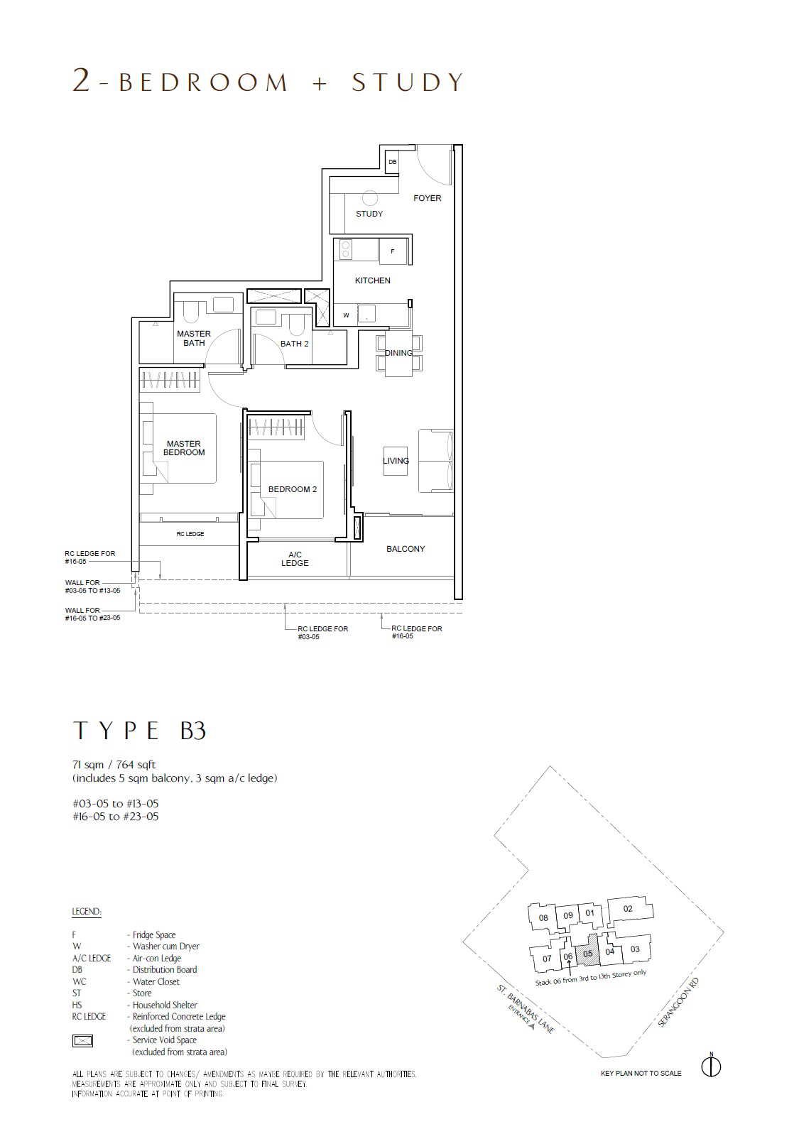 B3 · 764 sqft