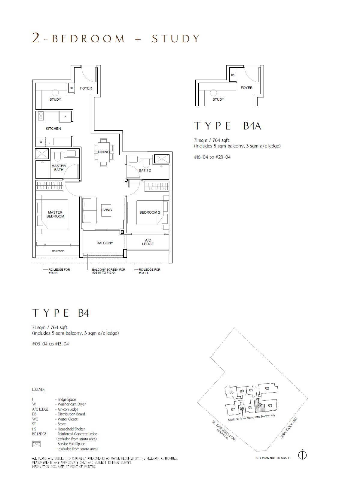 B4 · 764 sqft
