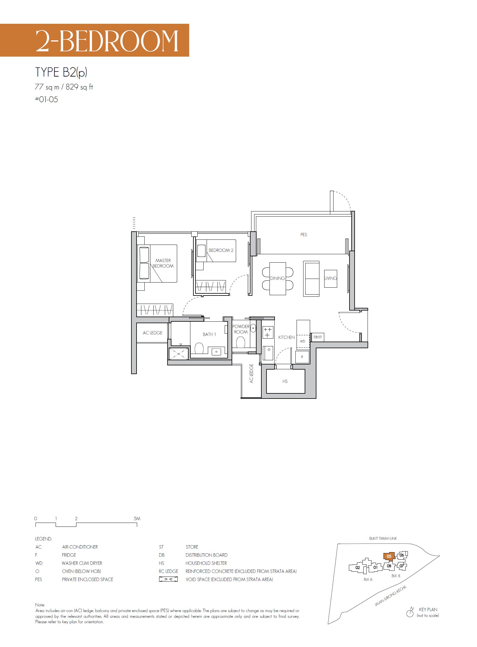 B2(p) · 829 sqft