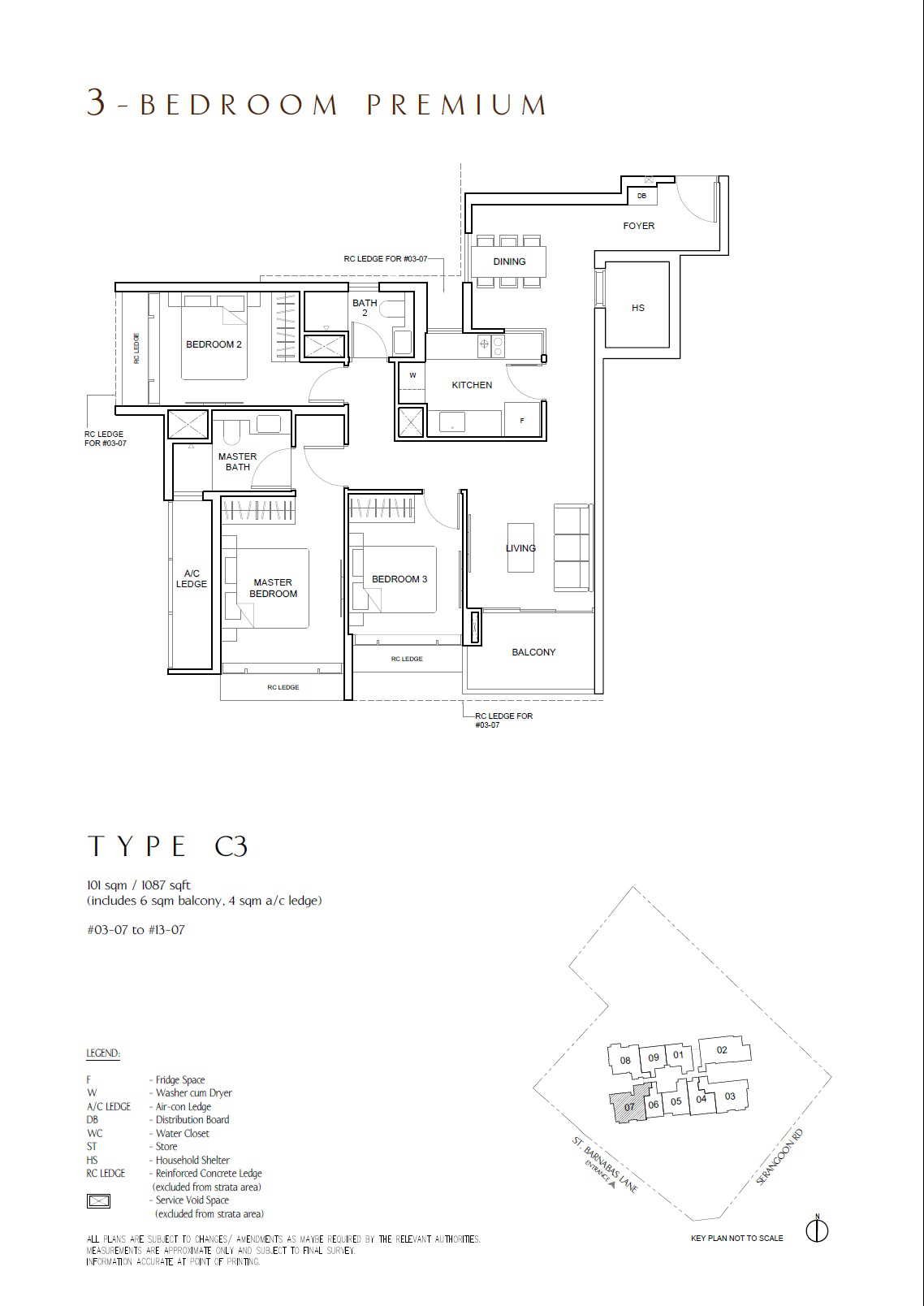 C3 · 1087 sqft