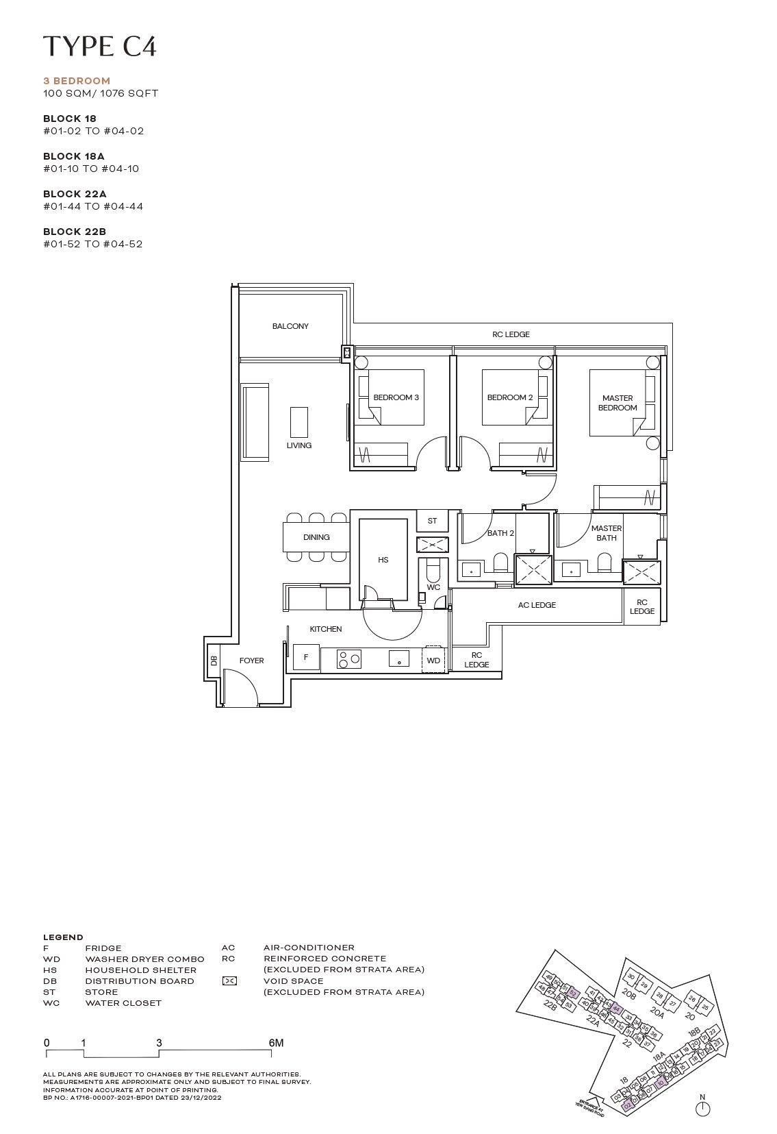 C4 · 1076 sqft