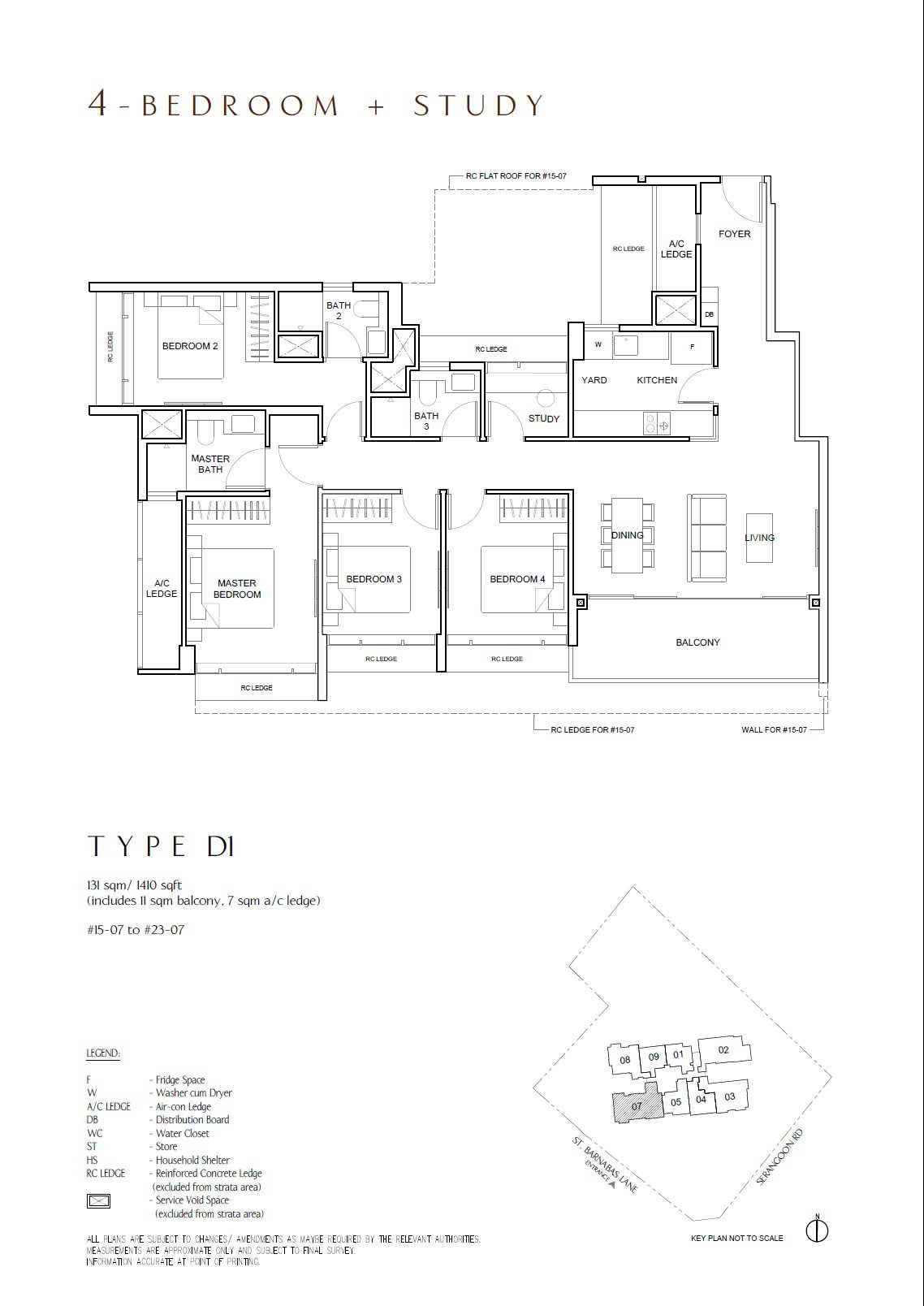 D1 · 1410 sqft