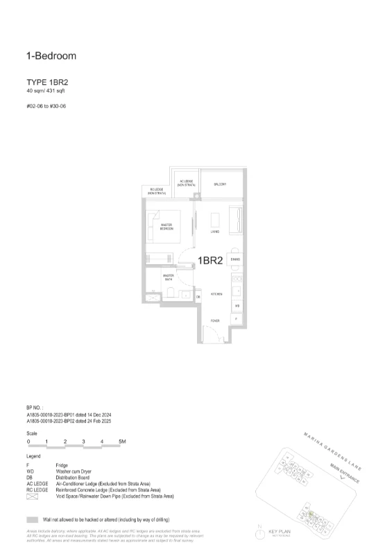 1 Bedroom · 2