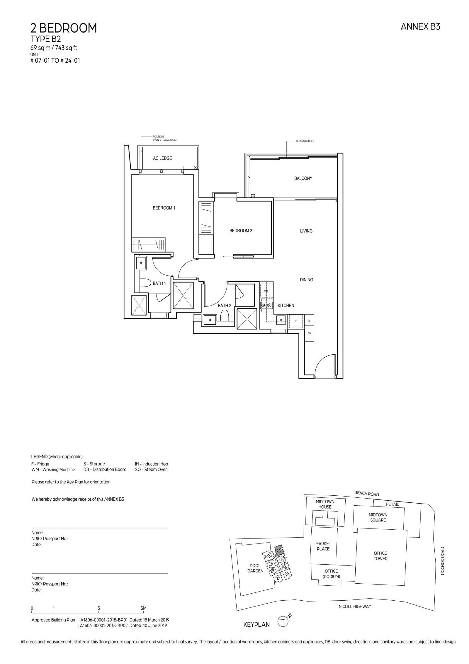 B2 · 743 sqft