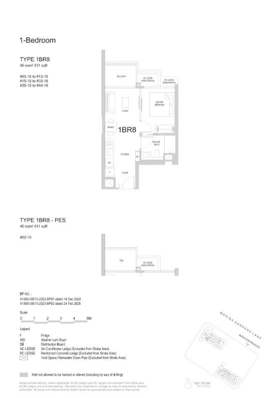 1 Bedroom · 8