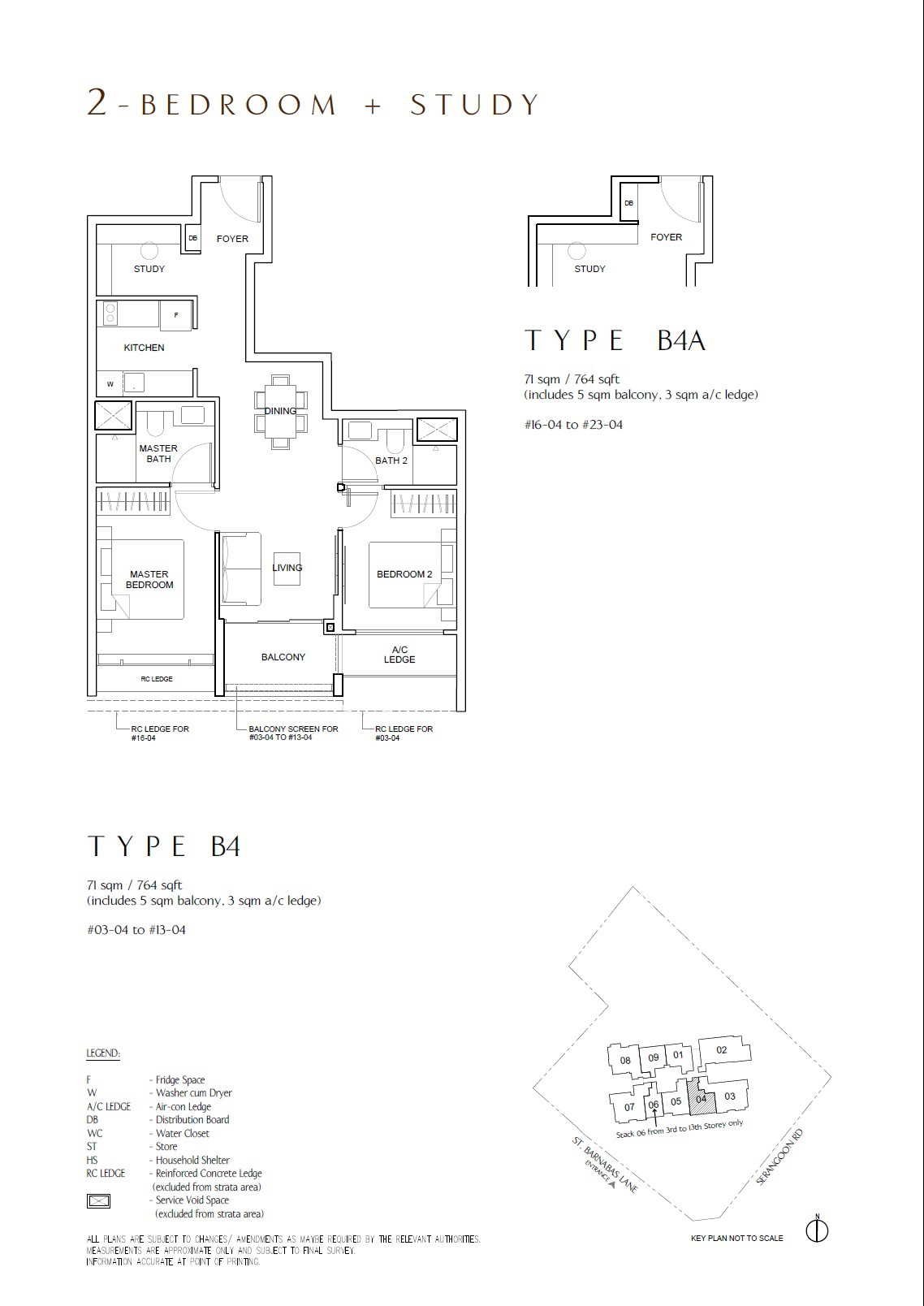 B4A · 764 sqft