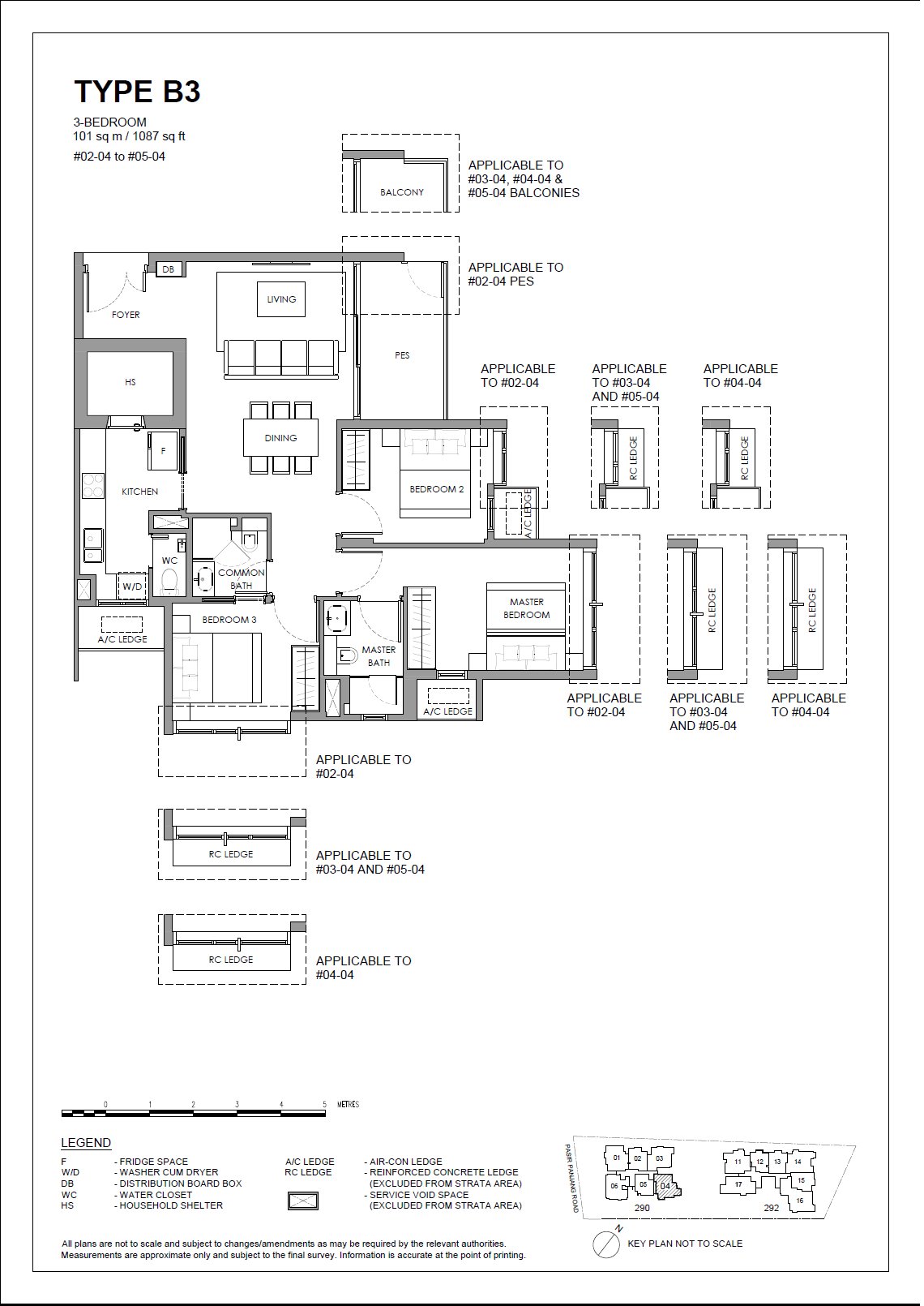 B3 · 1087 sqft