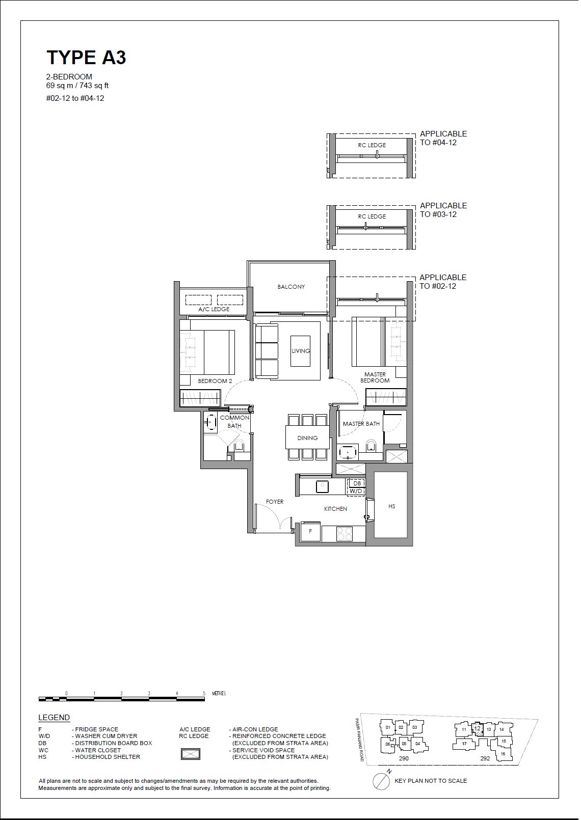 A3 · 743 sqft