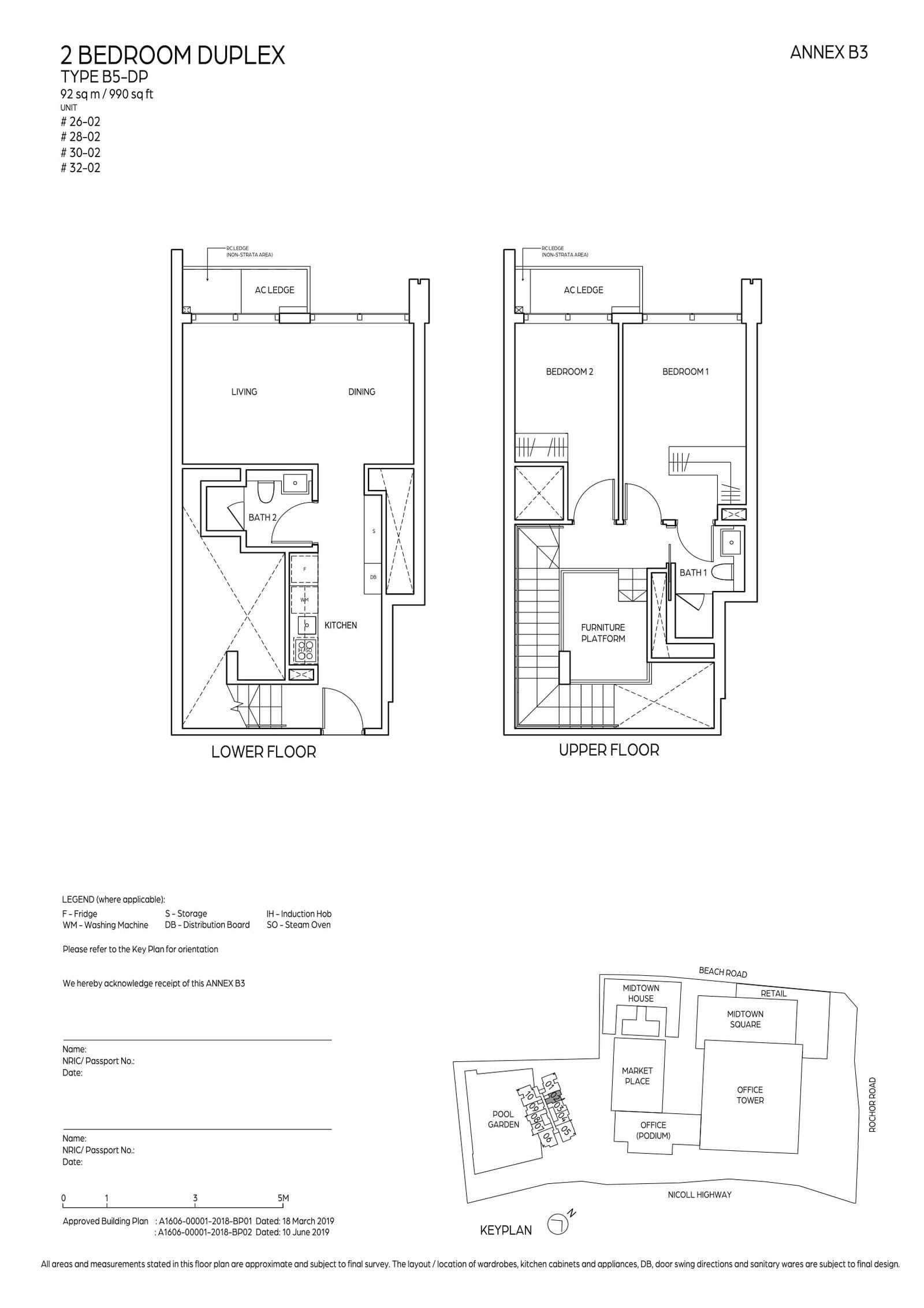 B5-DP · 990 sqft