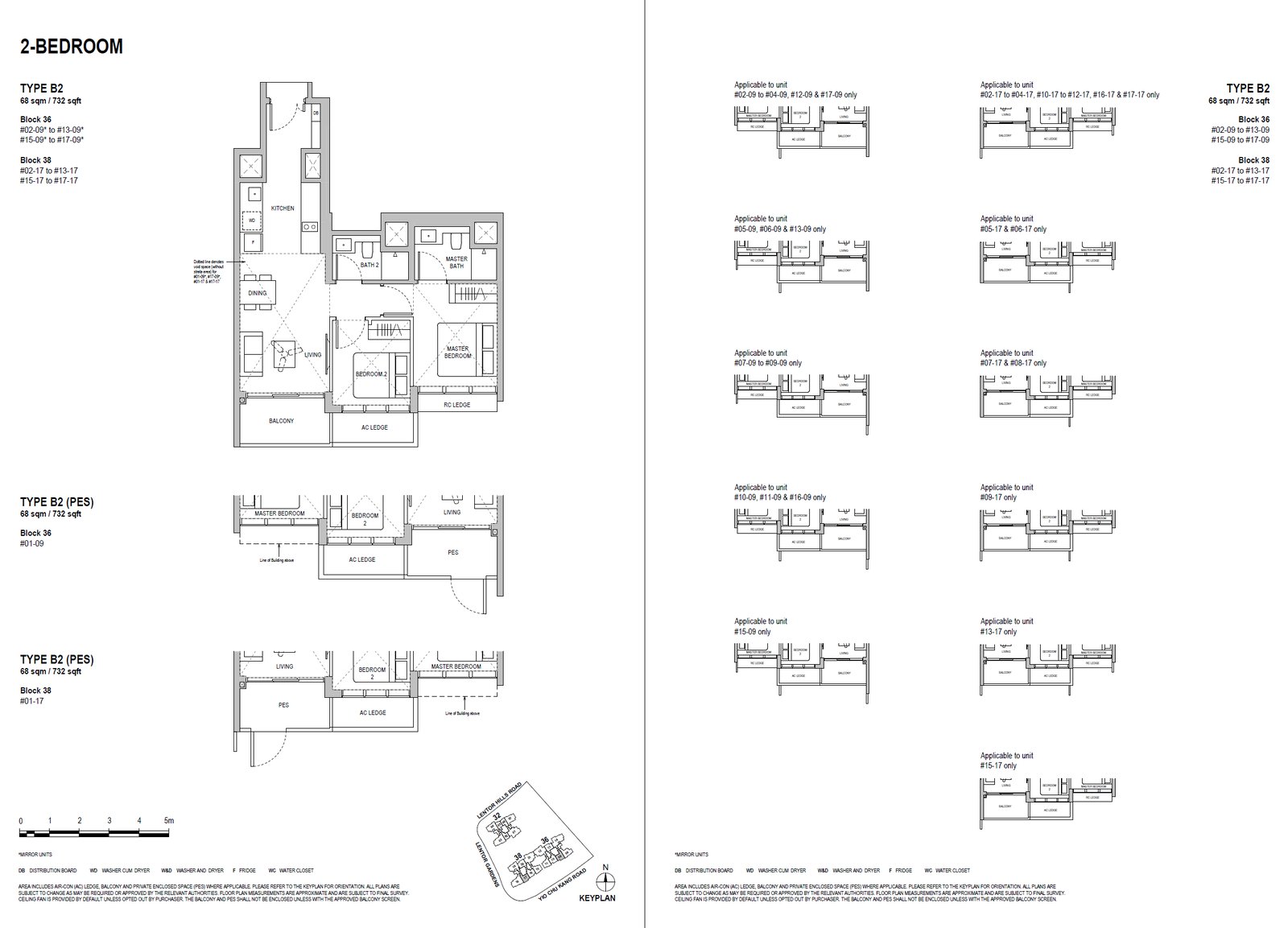 B2 · 732 sqft
