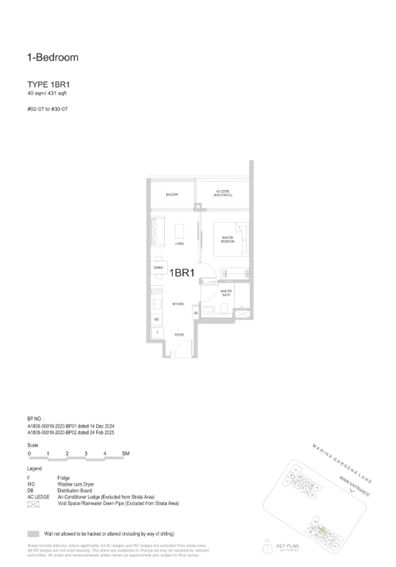 1 Bedroom · 1