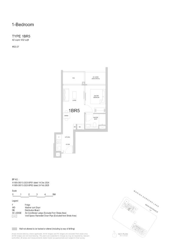 1 Bedroom · 5