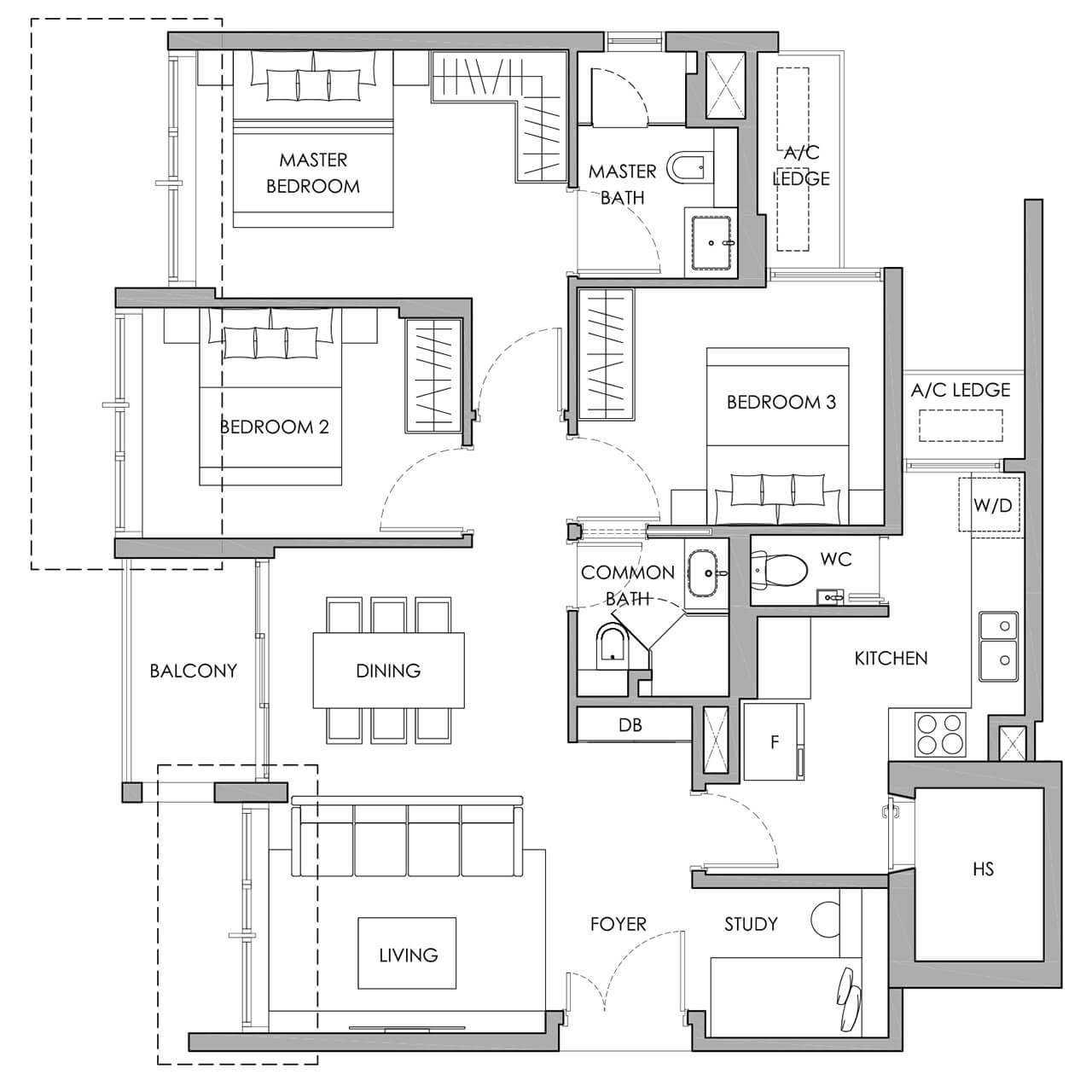 B2 · 1087 sqft